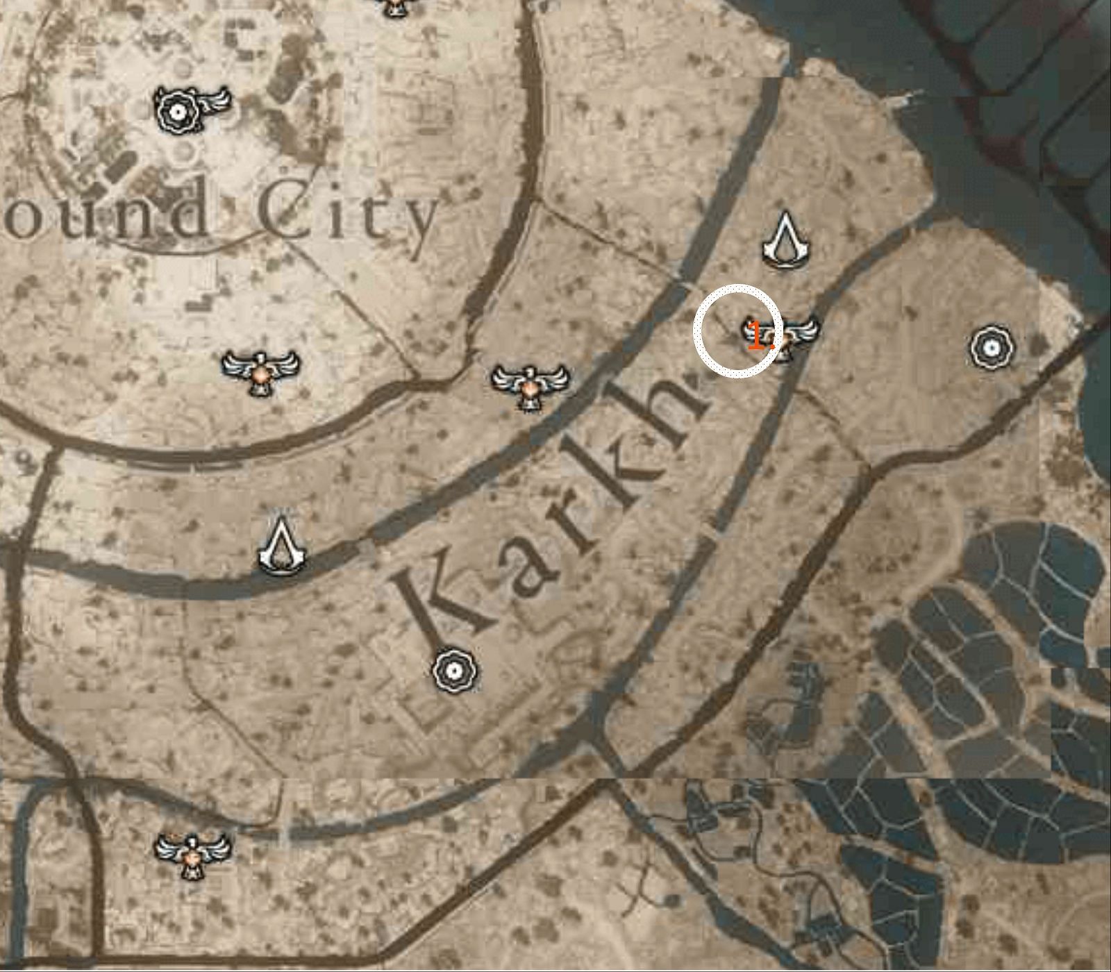 Only one Enigma in the Karkh area (Image via Ubisoft)