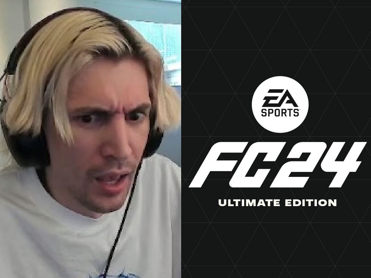 xQc rages after losing in EA FC 24 (Image via Sportskeeda)