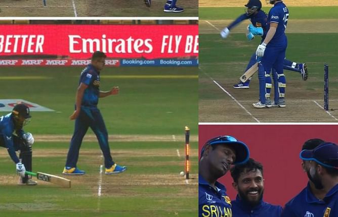 [Watch] Wicketkeeper Kusal Mendis runs out non-striker after a wide delivery in ENG vs SL 2023 World Cup match