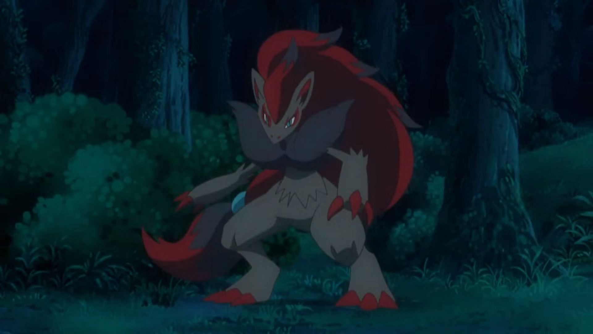 Zoroark as it appears in the anime (Image via The Pokemon Company)