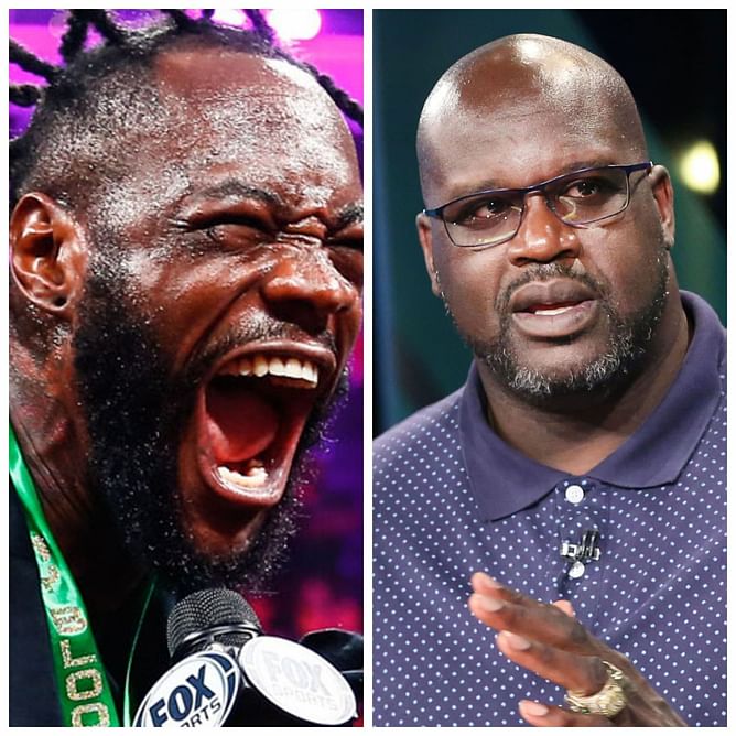 Shaquille O'Neal wishes Deontay Wilder on 38th birthday as Anthony Joshua fight rumors heat up