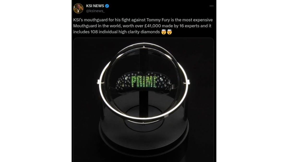 Everything you need to know about KSI's "most expensive" diamond