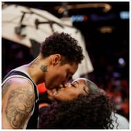 Brittney with her wife Cherelle (via Instagram)