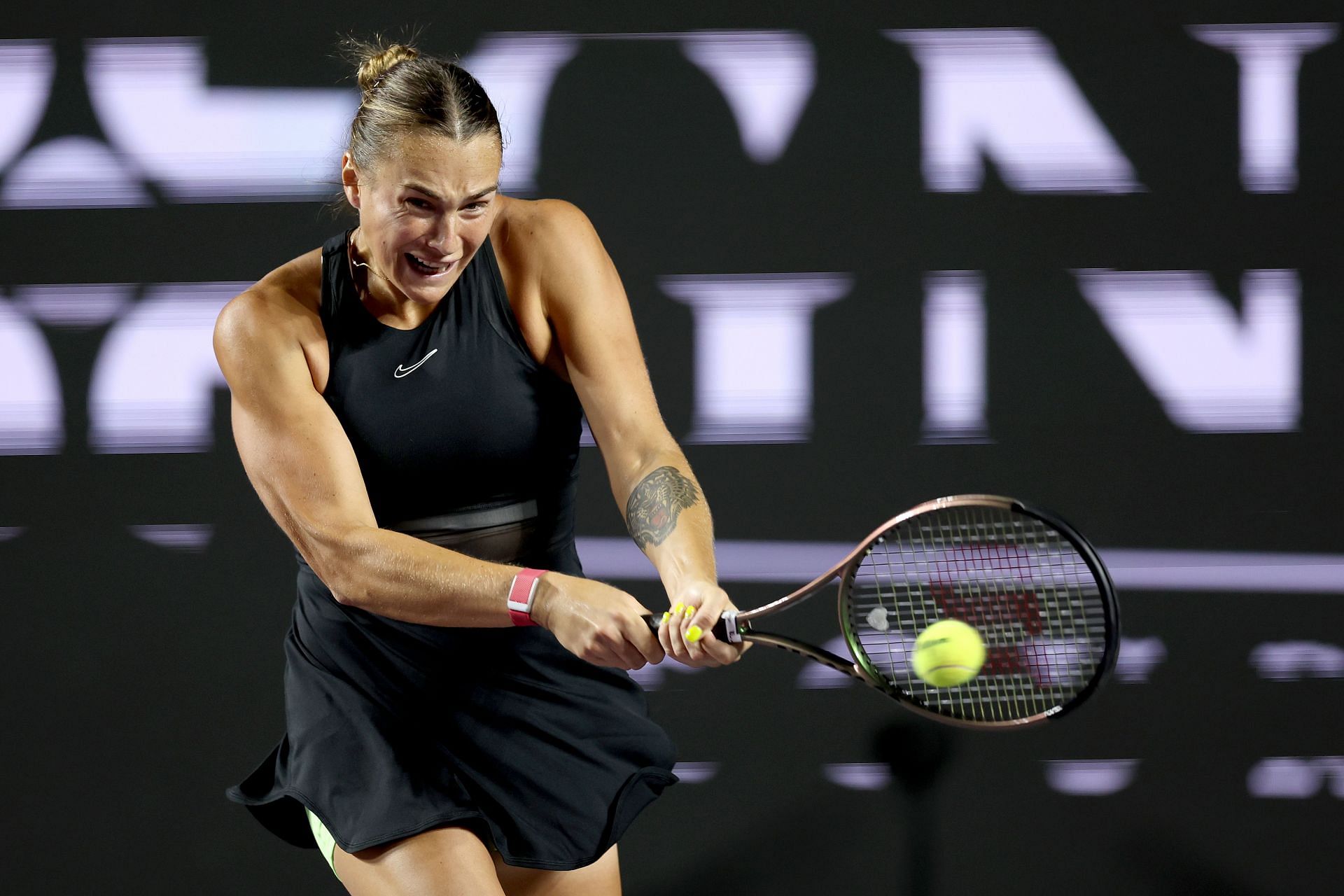 Aryna Sabalenka at the 2023 WTA Finals.