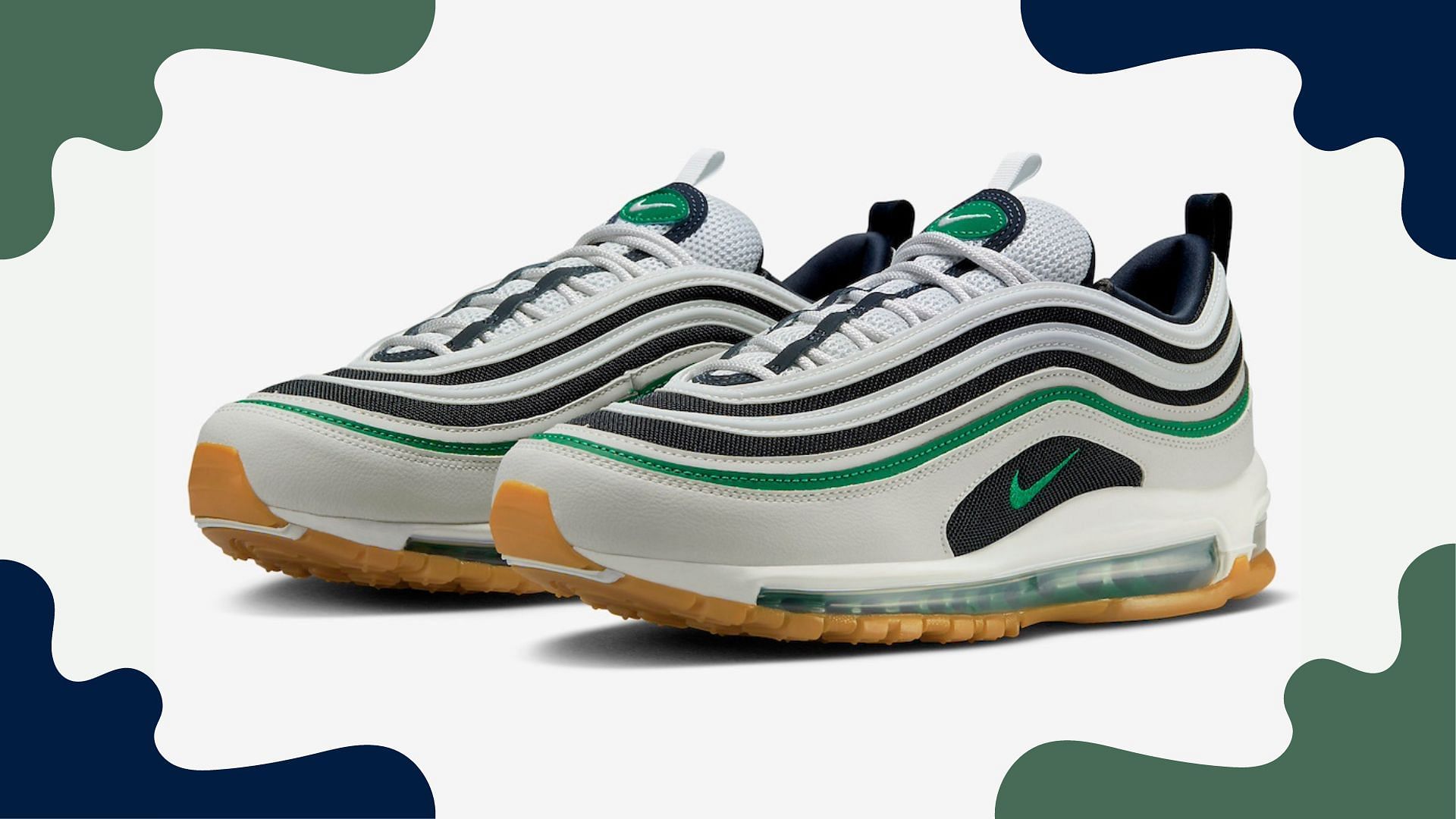 Nike Air Max 97 &quot;Malachite/Photon Dust&quot; shoes (Image via Nike)