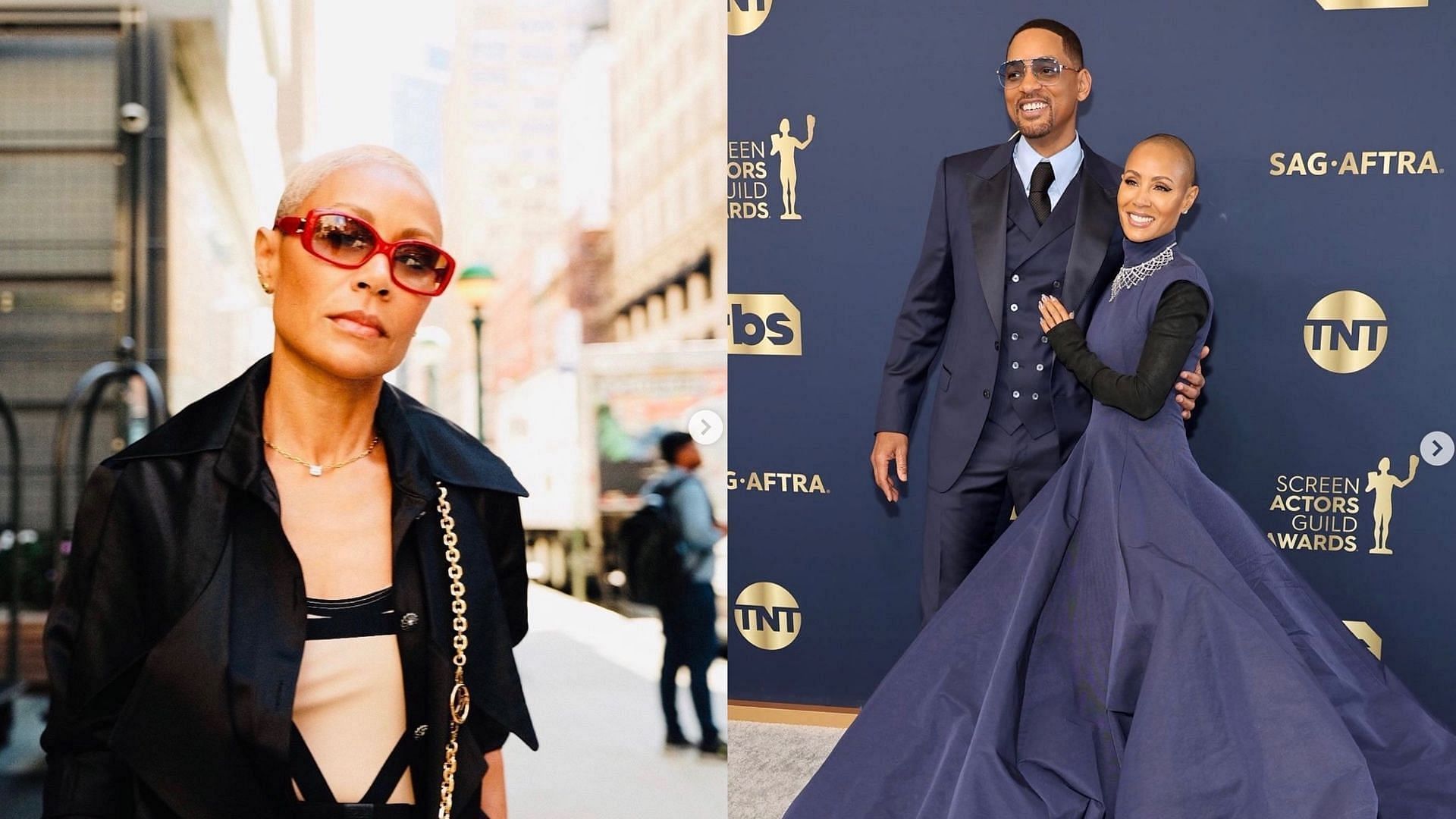 Jada Pinkett Smith gets berated for remarks about Will Smith.(Images via Instagram/@jadapinkettsmith &amp; @willsmith)