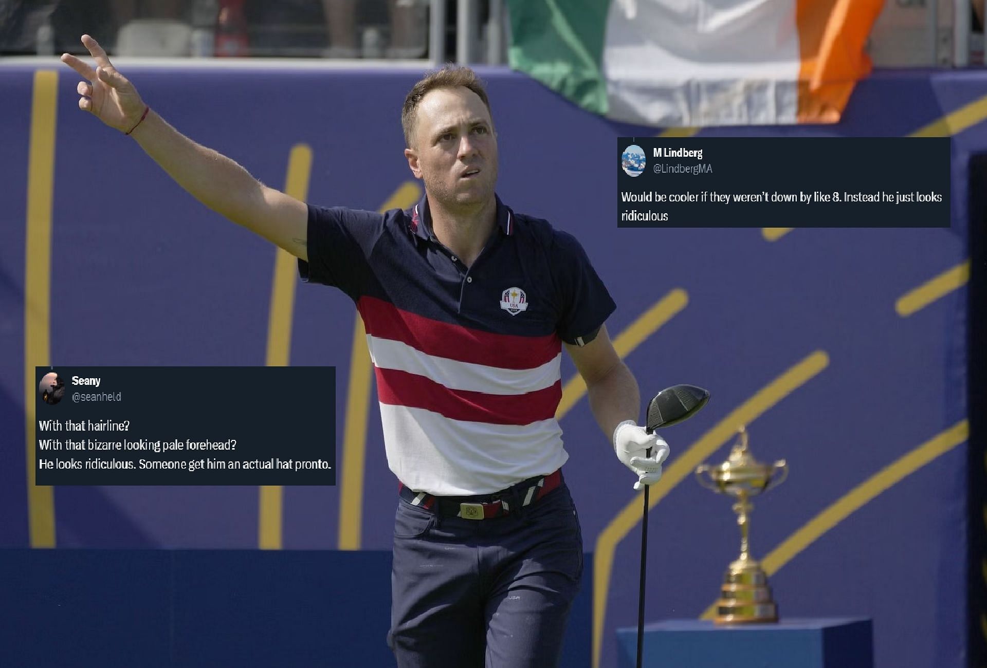 Justin Thomas at Ryder Cup (via Getty Images)