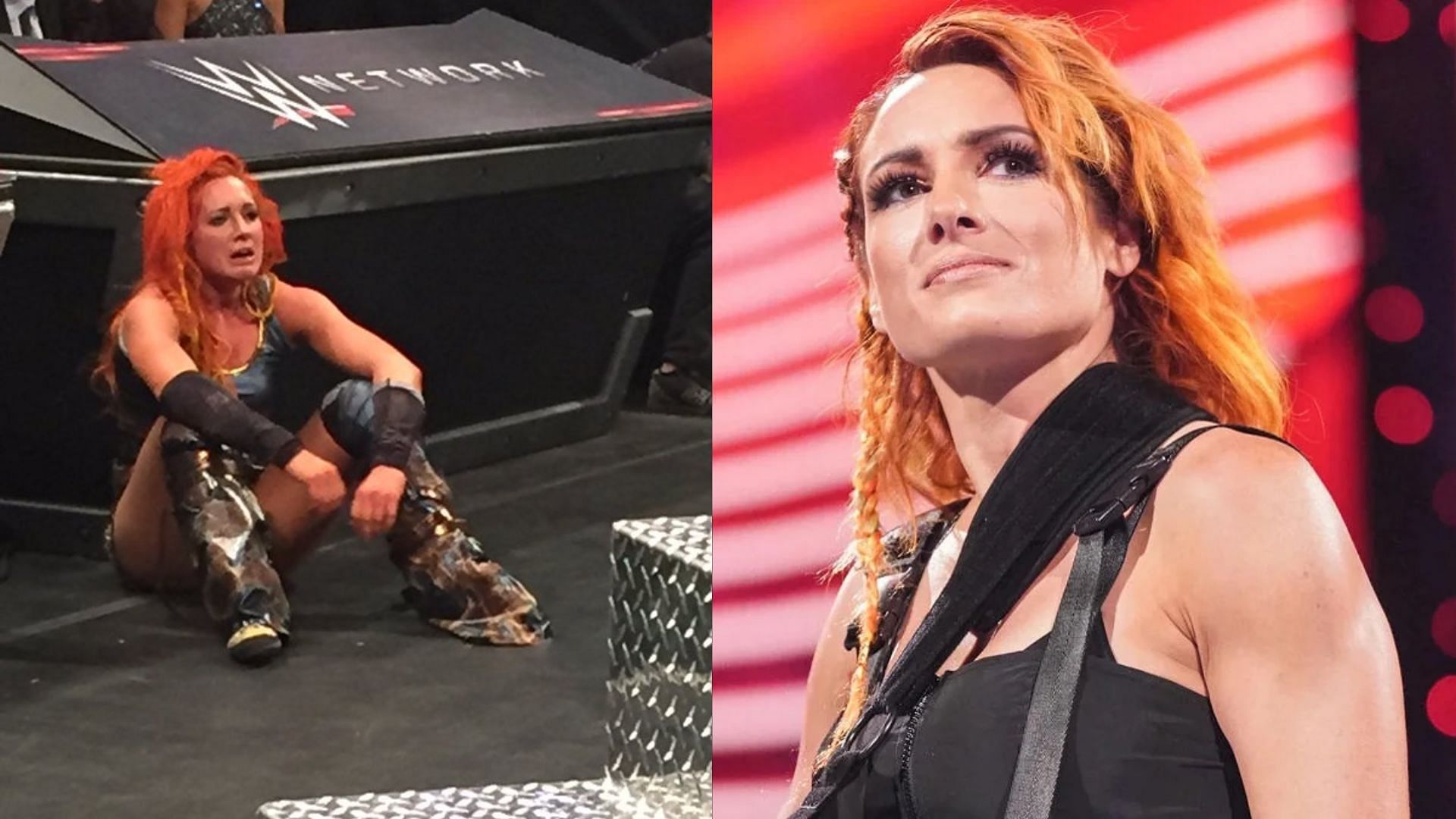 Becky Lynch is left hurt and is not doing well 