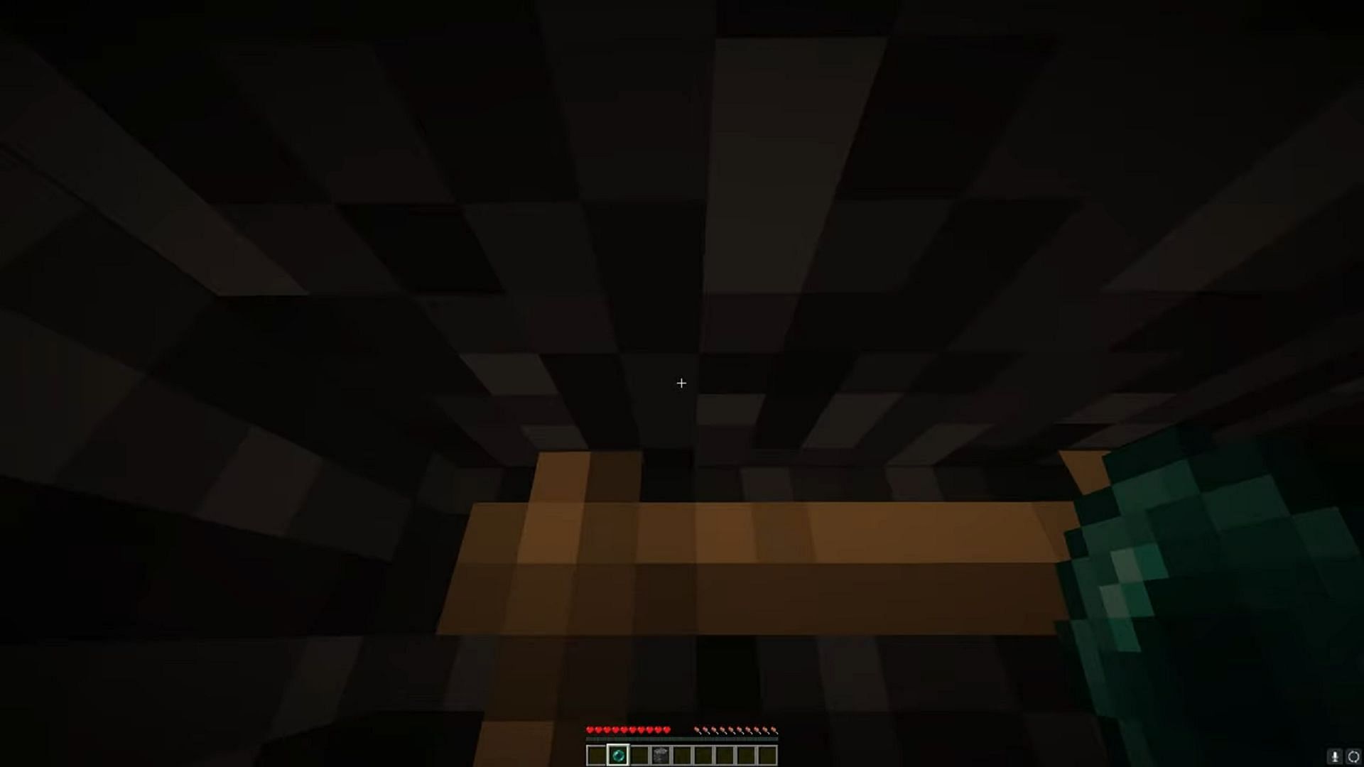 The approximate location Minecraft players should throw their ender pearl (Image via SaminUP/YouTube)
