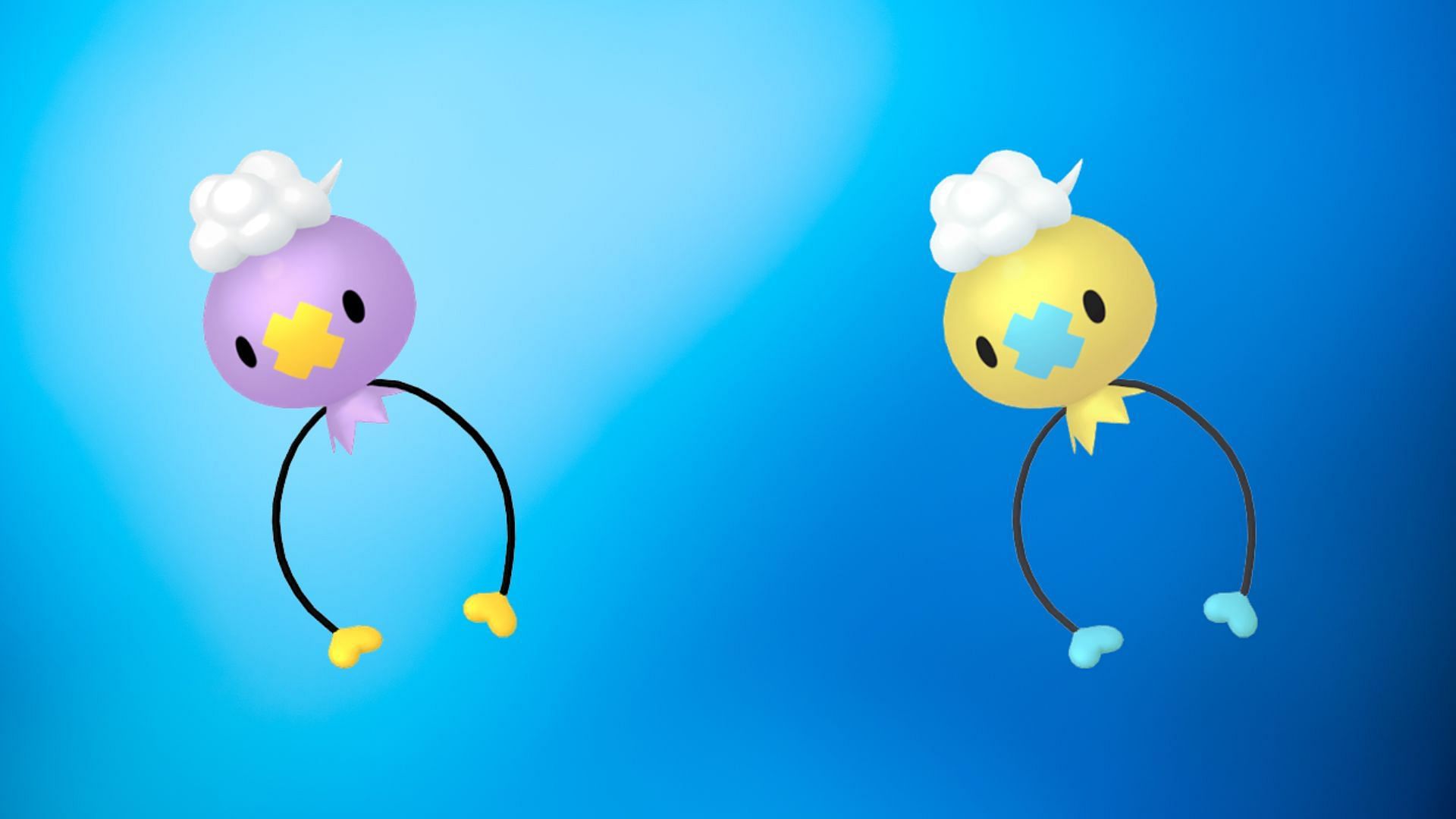 Regular and shiny Drifloon (Image via TPC)