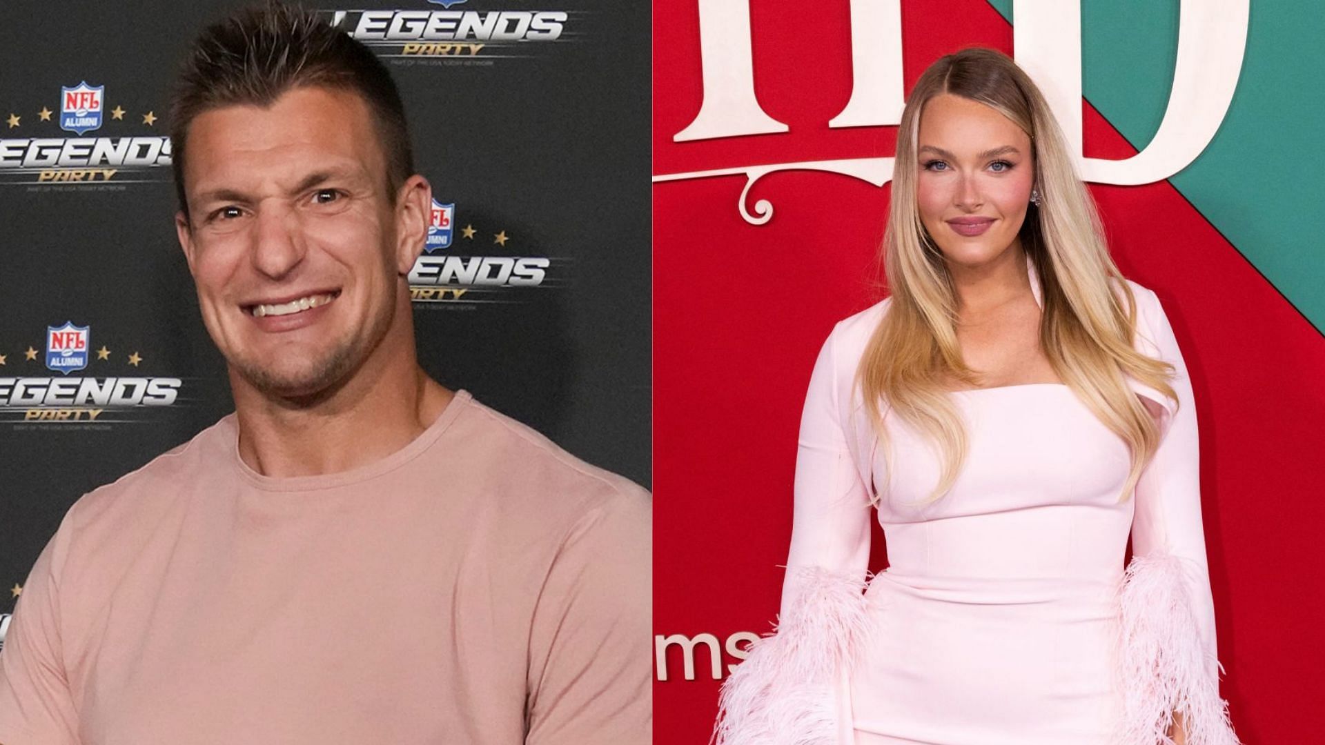 Rob Gronkowski (l), girlfriend Camille Kostek (r) take relationship to next level with new sweepstakes venture