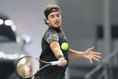 Stefanos Tsitsipas at the 2023 Shanghai Masters.