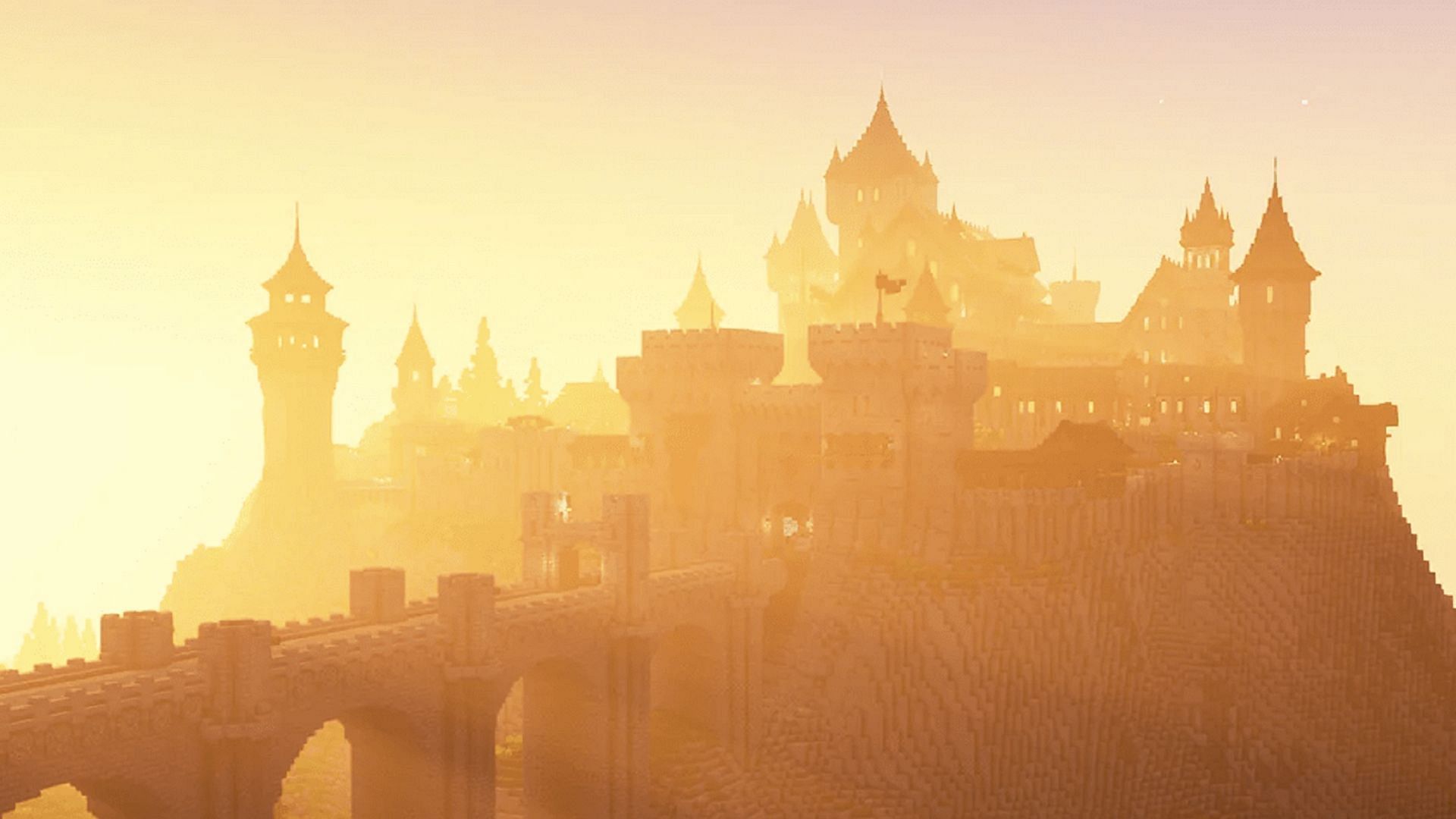A group of Minecraft players recently shared their massive medieval kingdom build (Image via Pixelbiesterofficial/Reddit)