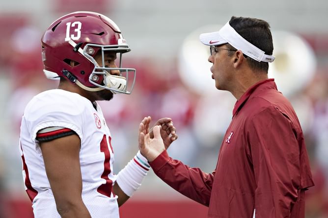 "Bench the QB too" - Arkansas firing coach Dan Enos after a humiliating Week 8 loss has CFB world asking for a complete revamp