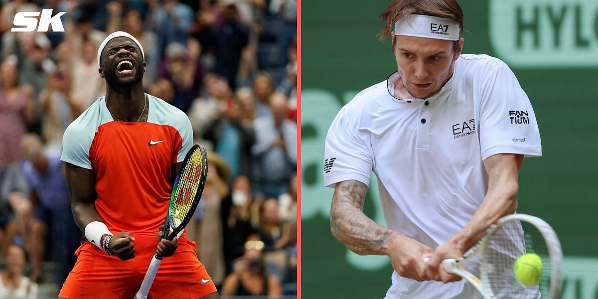 Frances Tiafoe (L) set to face Alexander Bublik