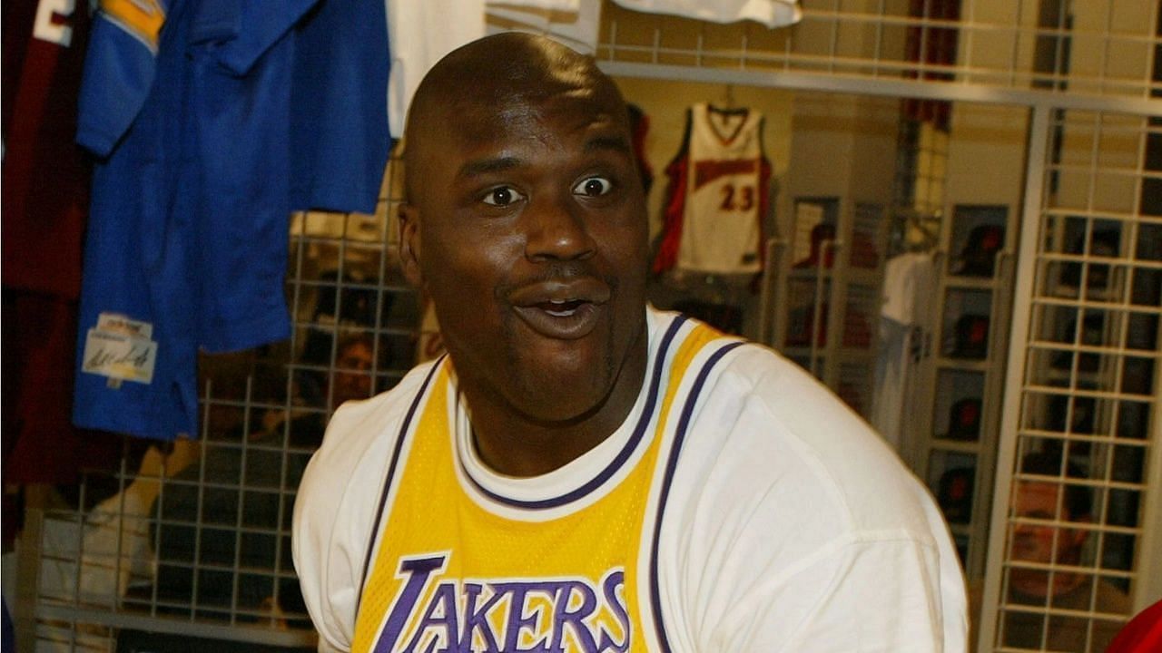 Shaquille O&#039;Neal of the LA Lakers.