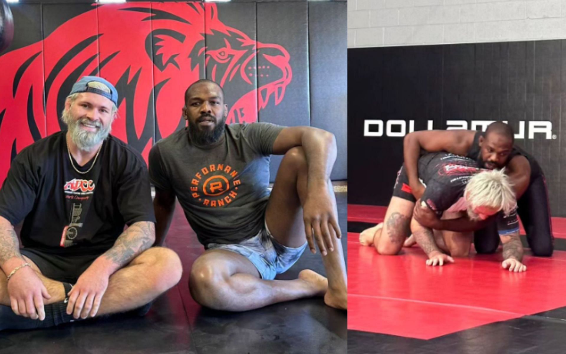 Gordon Ryan and Jon Jones training together ahead of UFC 295 [Images Courtesy: @gordonlovesjiujitsu on Instagram]