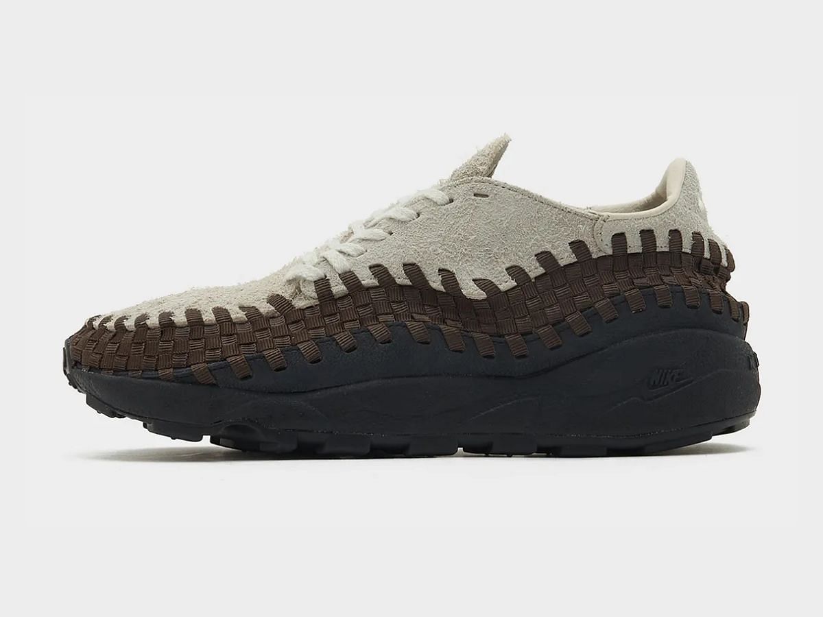 Side view of Nike Air Footscape Woven &ldquo;Phantom/Earth&rdquo; sneakers (Image via Sneaker News)
