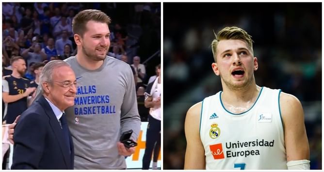 Watch: Real Madrid's warm welcome to Luka Doncic before Mavericks face European team in NBA preseason game