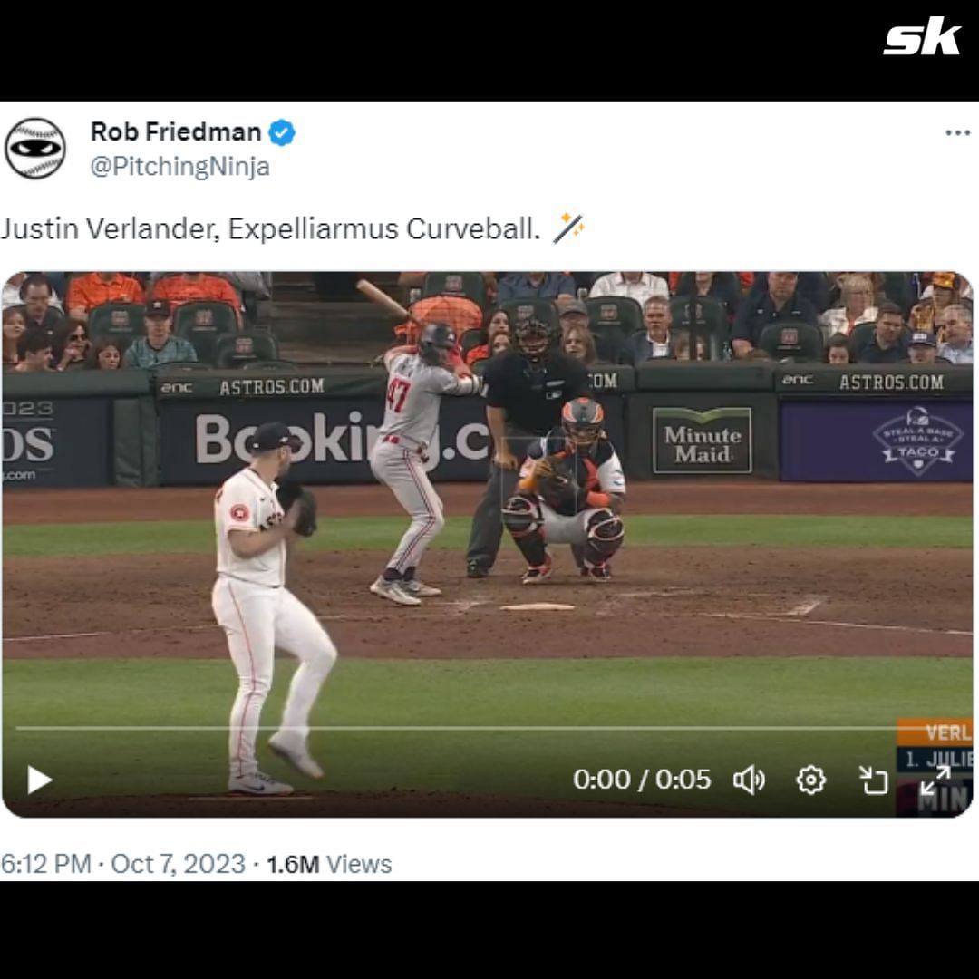 Justin Verlander throws an absolute beauty.