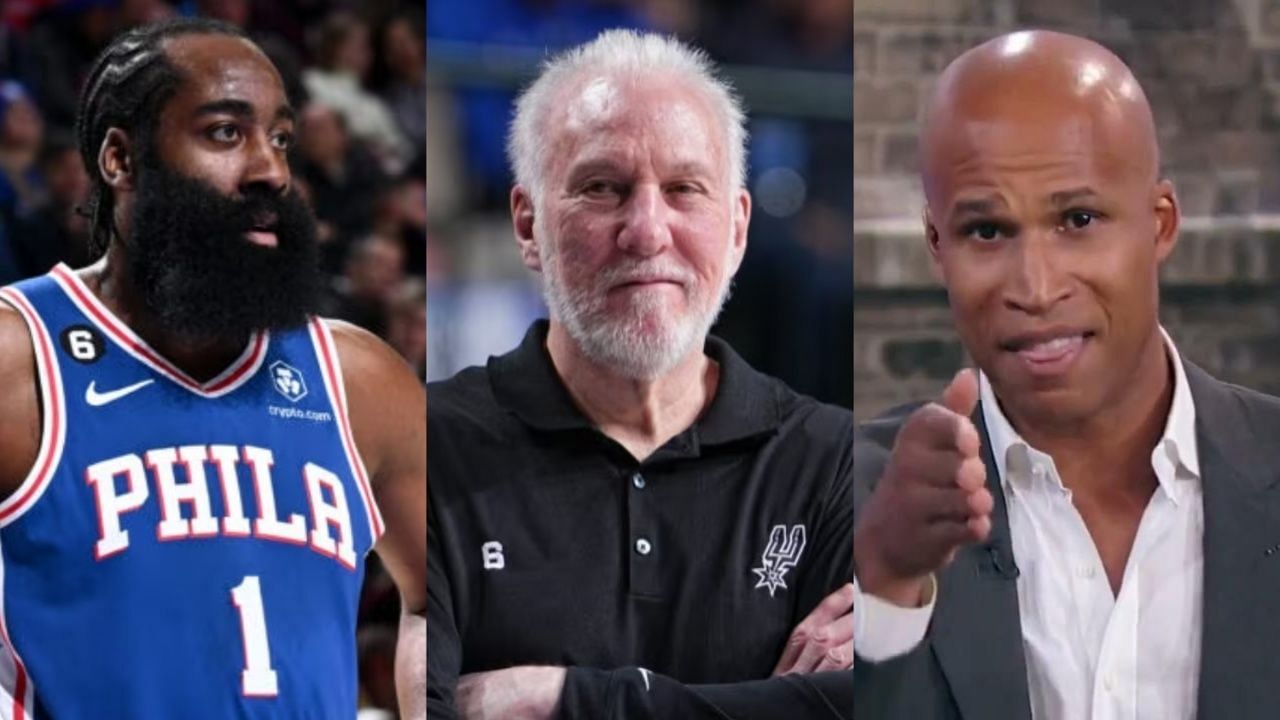 James Harden, Gregg Popovich and Richard Jefferson.