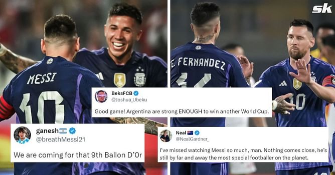 “Coming for that 9th Ballon d'Or”, “Strong enough to win another World Cup” – Twitter explodes as Lionel Messi brace helps Argentina beat Peru