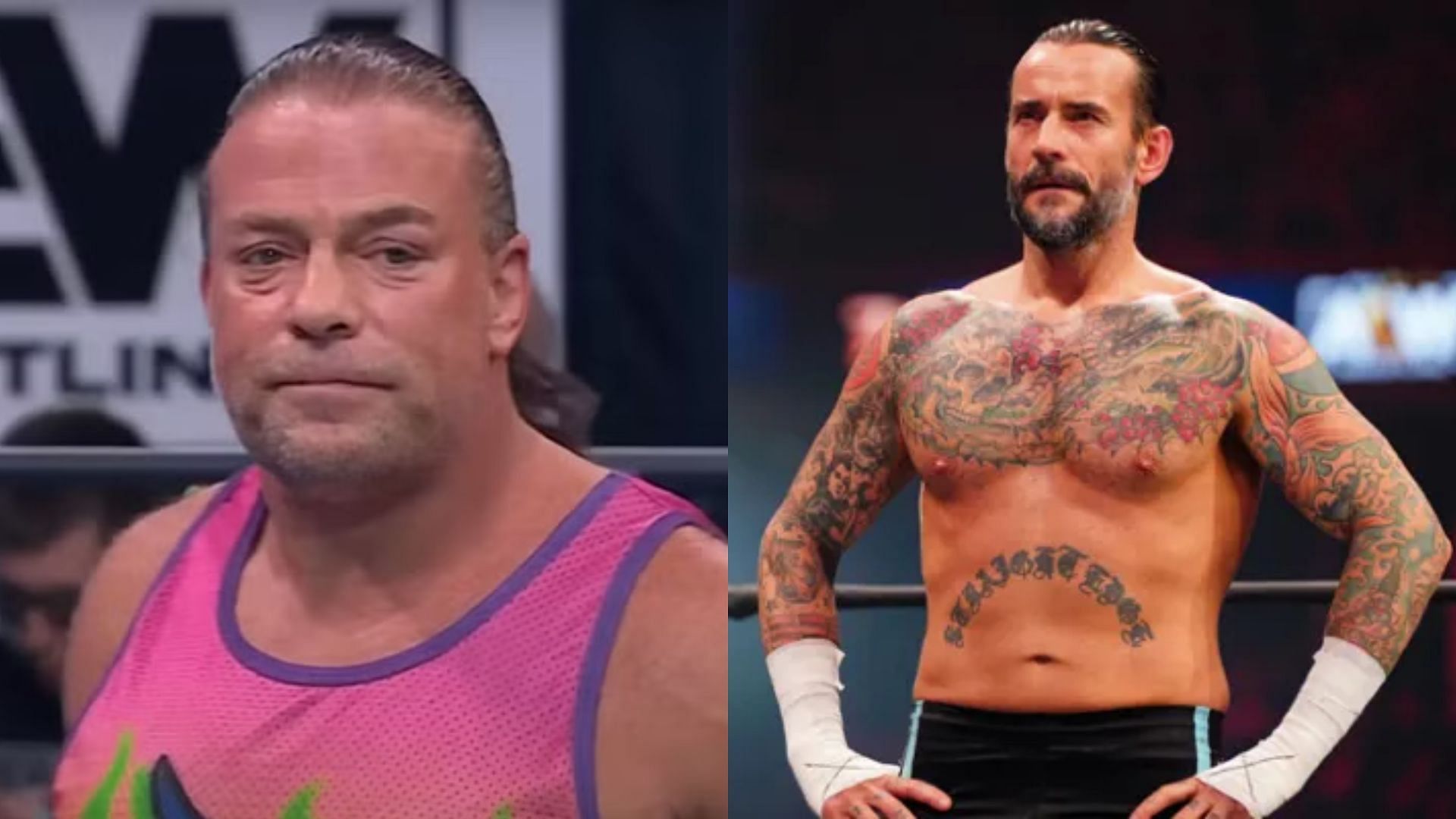 Rob Van Dam (left), CM Punk (right)