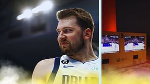 Watch: Luka Doncic and Mavericks kick back in Abu Dhabi playing NBA 2k on beach