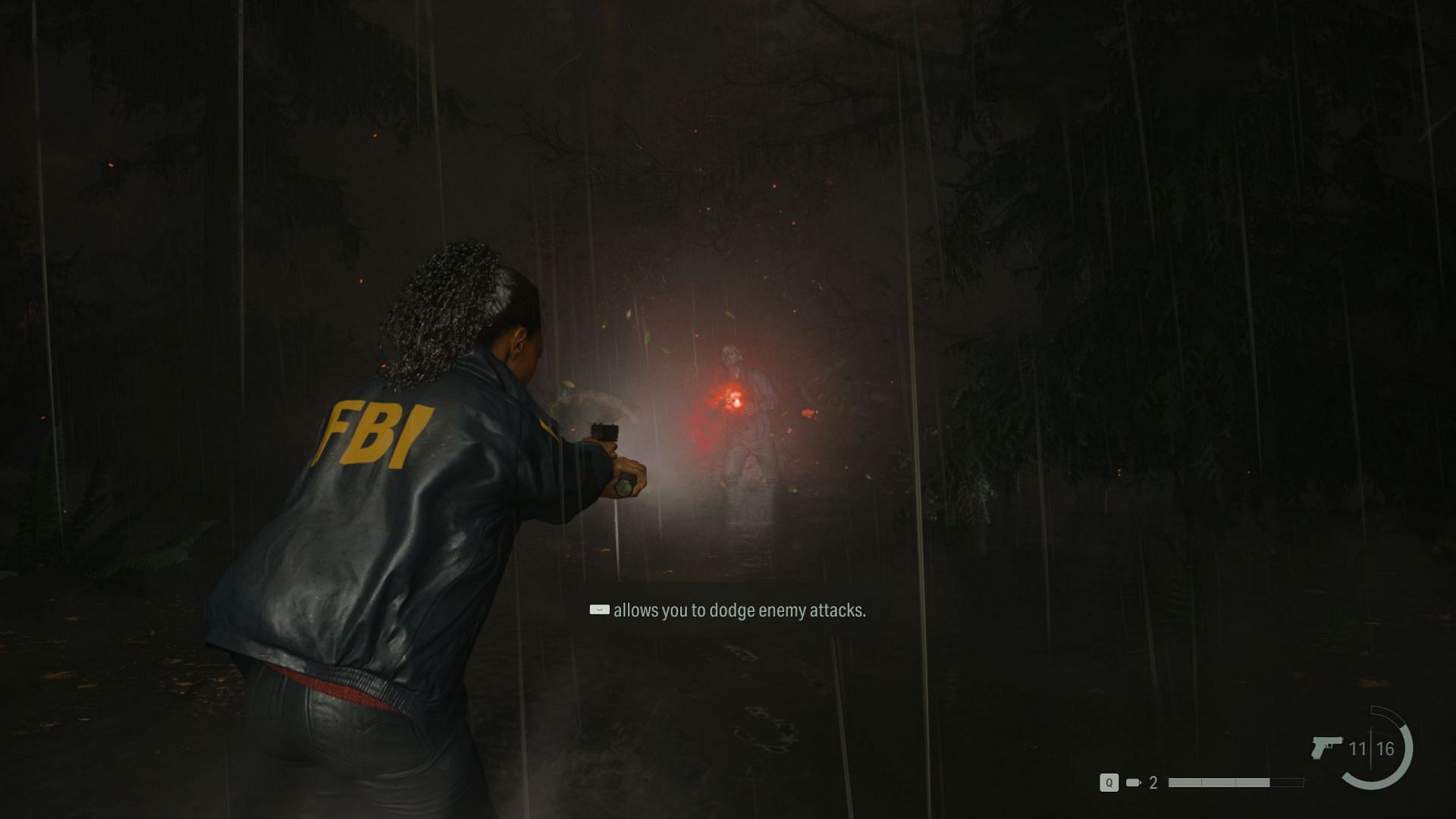 Face dangers in both the real world and the nightmare realm (Screenshot via Alan Wake 2)
