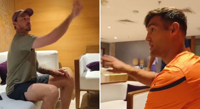 [Watch] Dale Steyn shares tips with the Netherlands players ahead of the World Cup 2023