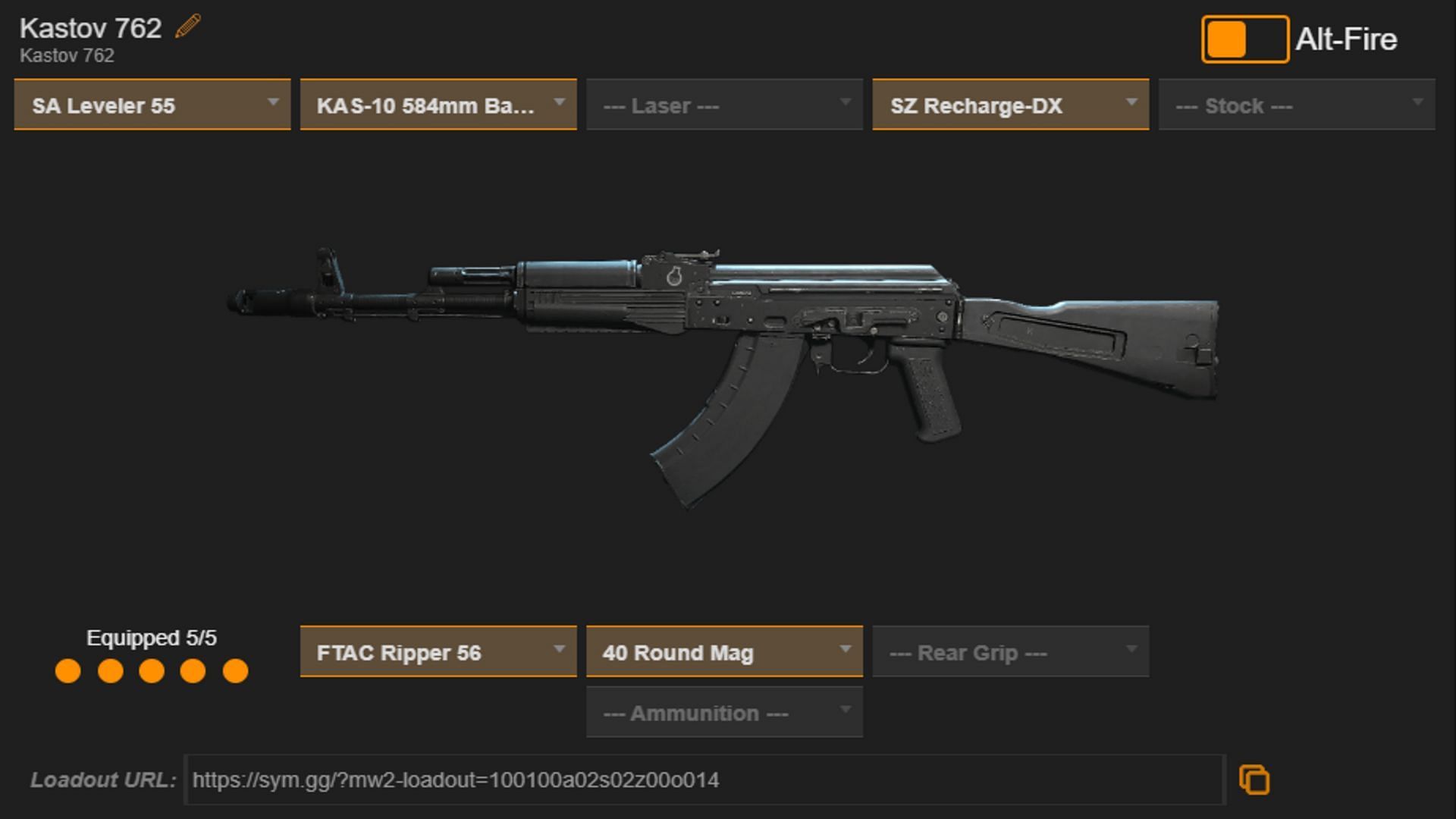 Kastov 762 loadout for Warzone 2 loadout after October 11 update (Image via Activision)