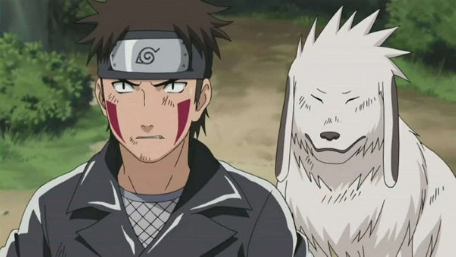 Kiba and Akamaru in Naruto (Image via Pierrot)