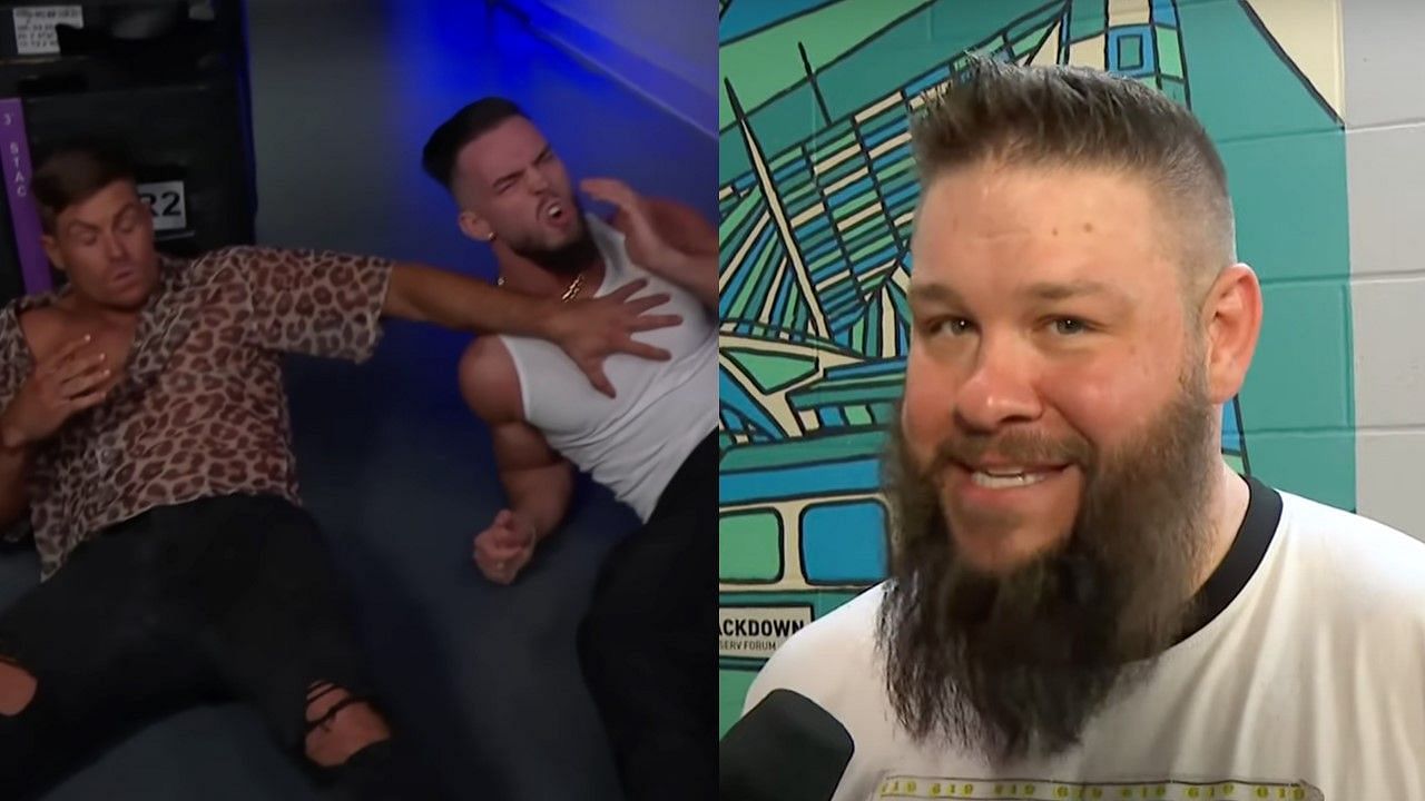 Kevin Owens punched Austin Theory and Grayson Waller on SmackDown