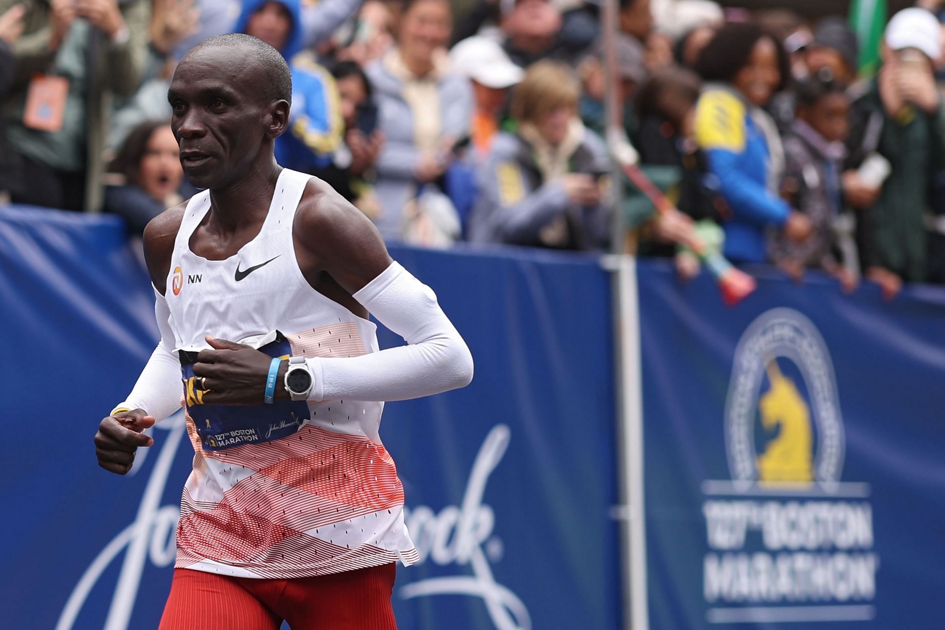 Kipchoge at 2023 Boston Marathon