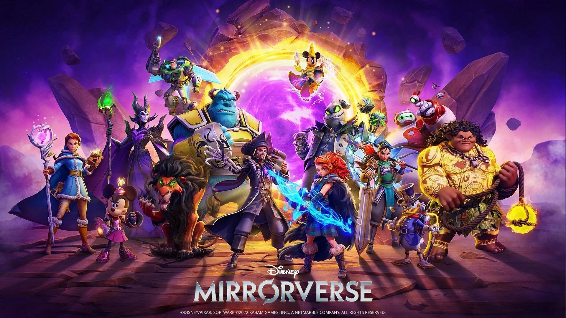 Disney Mirrorverse characters. (Image via Kabam)