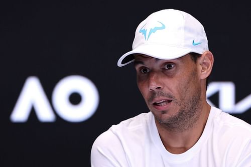 Rafael Nadal during the 2023 Australian Open - Day 3