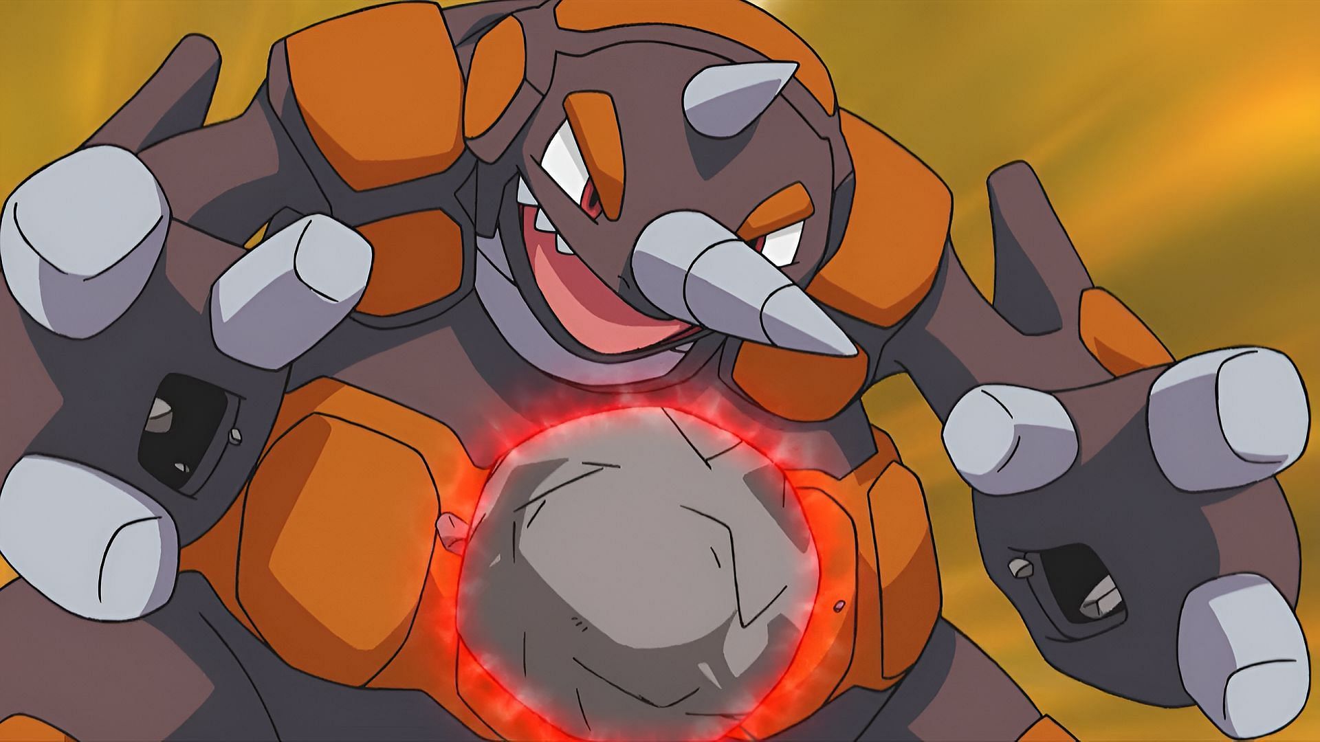 A Rock/Ground-type like Rhyperior can deal massive damage to Shadow Moltres (Image via The Pokemon Company)