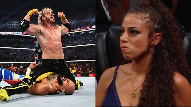 Samantha Irvin reacts to coming face-to-face with Logan Paul for the first time since WWE SummerSlam