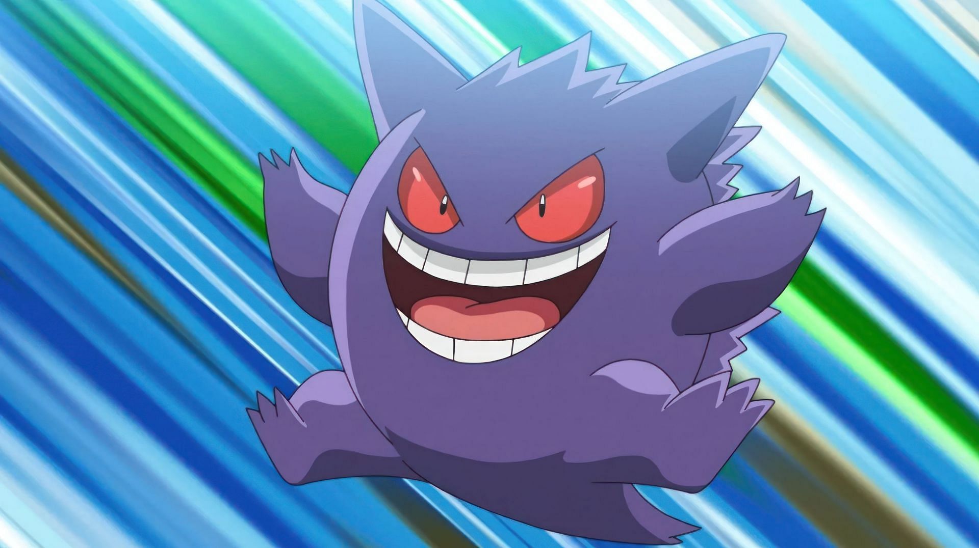 Gengar, as seen in the anime (Image via The Pokemon Company)
