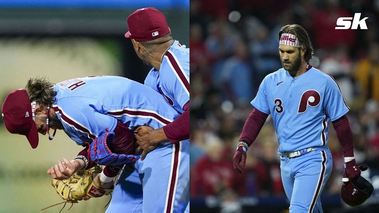 Phillies fans take a sigh of relief as Bryce Harper returns to the game ...