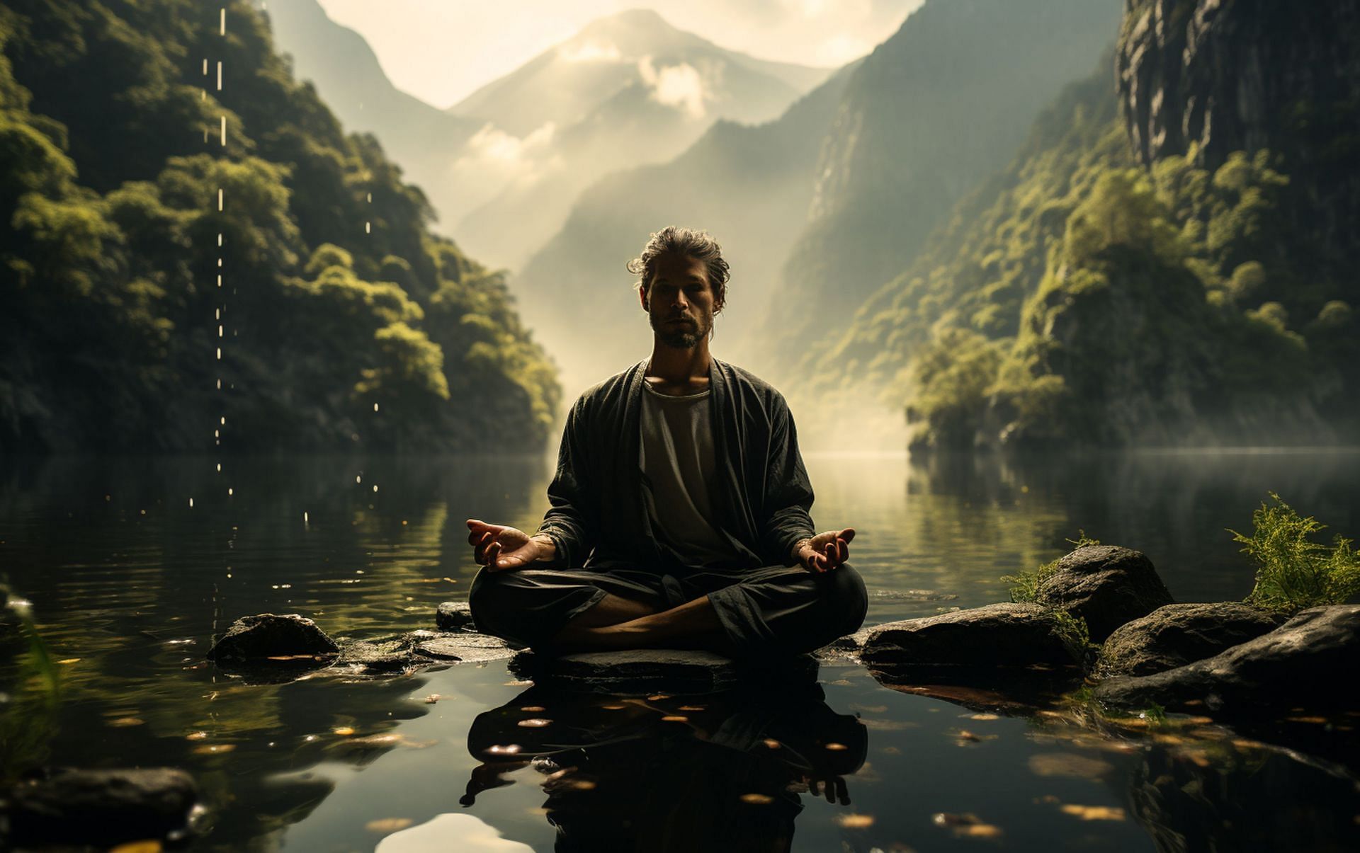 Meditating at night can help you relax and provide much better sleep (Image via Vecteezy)