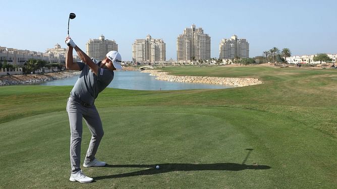 Team Europe takes on the rest of the world in a unique Ryder Cup challenge at Al Hamra Golf Club in UAE