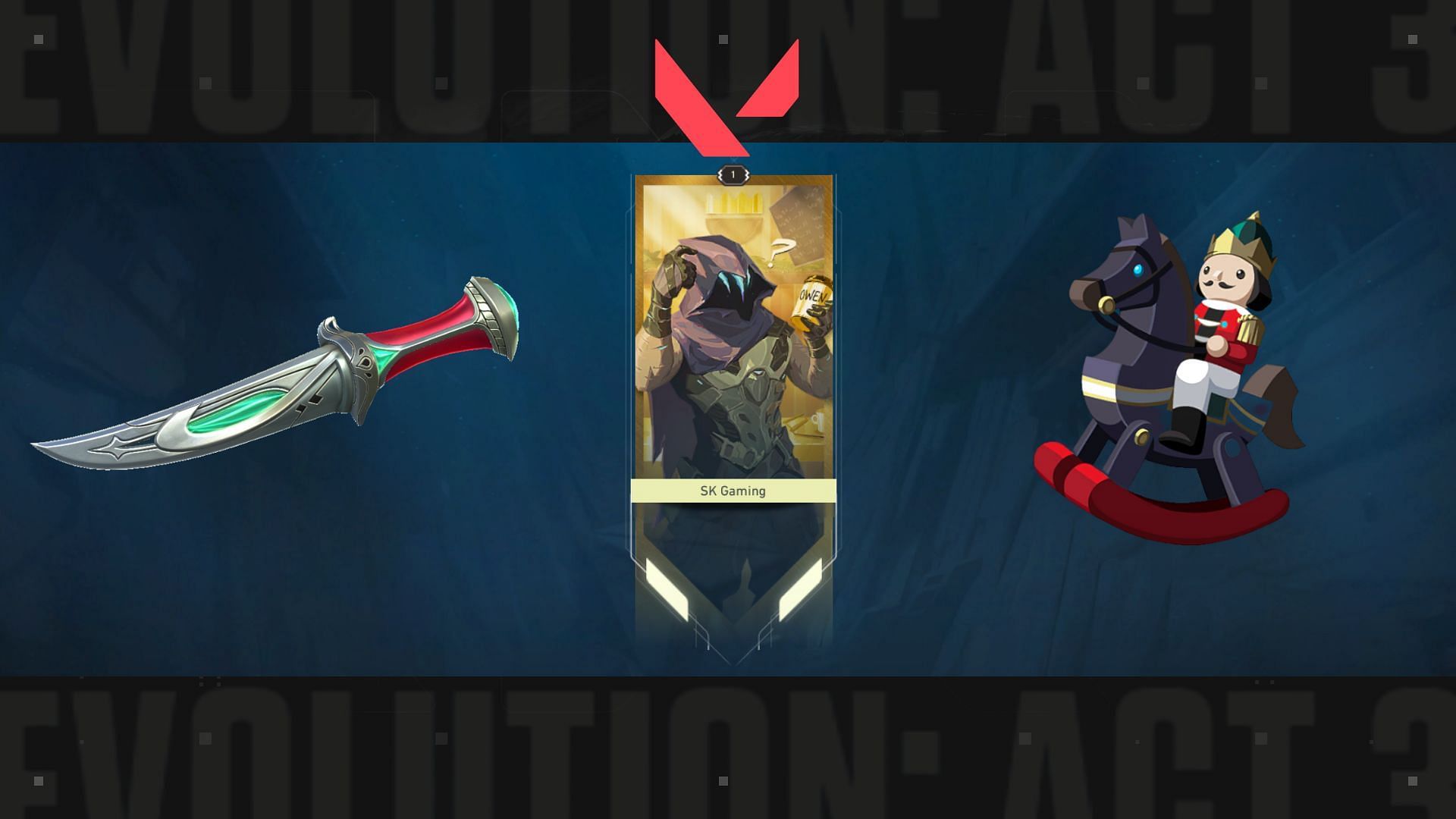 All the Battlepass rewards in Valorant Episode 7 Act 3 (Image via RIOT Games and Sportskeeda)