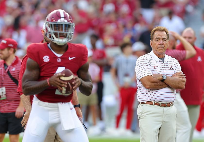 Alabama football: Nick Saban hyped up after Jalen Milroe's monster  performance