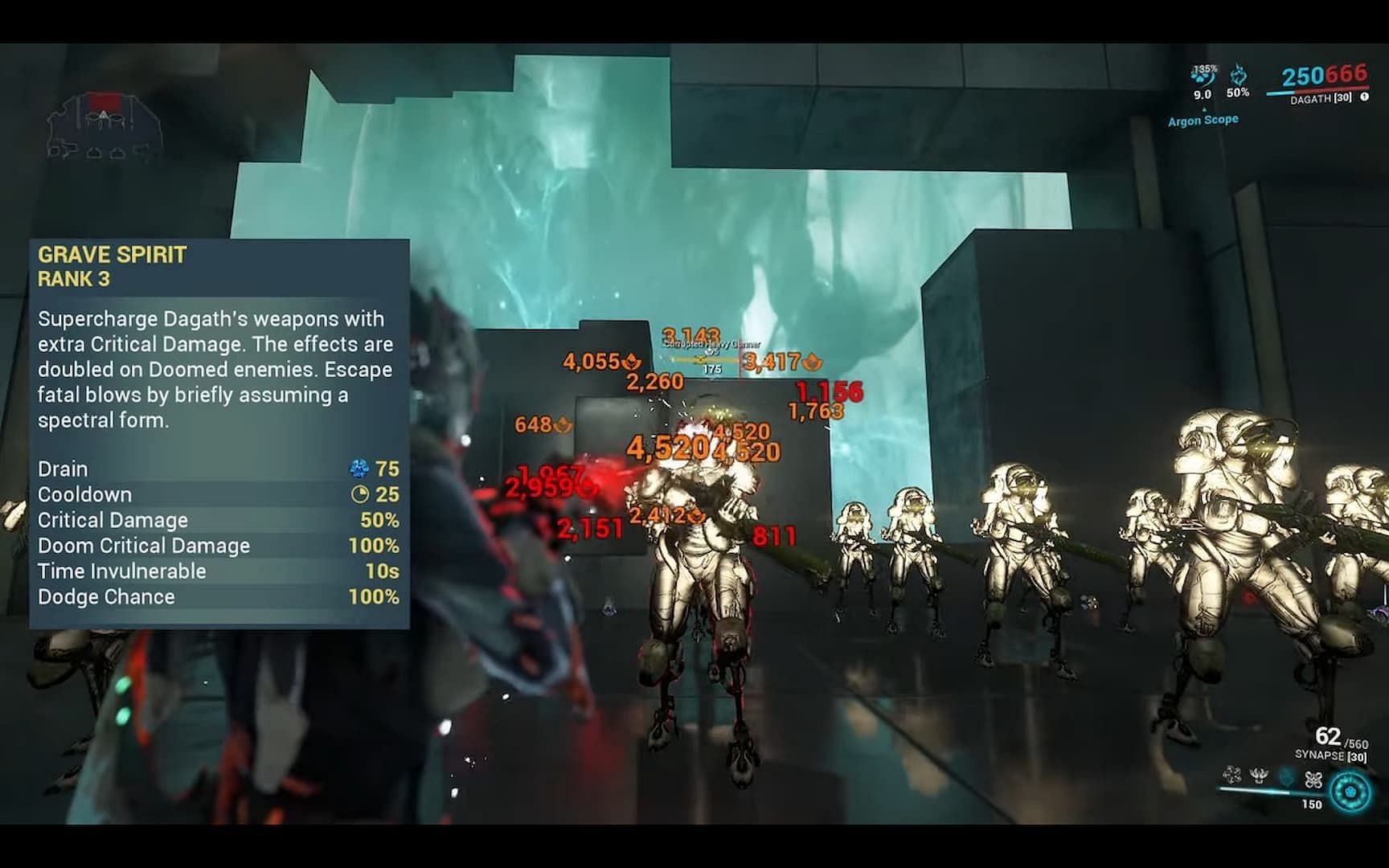 Grave Spirit increases Critical Damage on all weapons wielded by Dagath (Image via Digital Extremes)