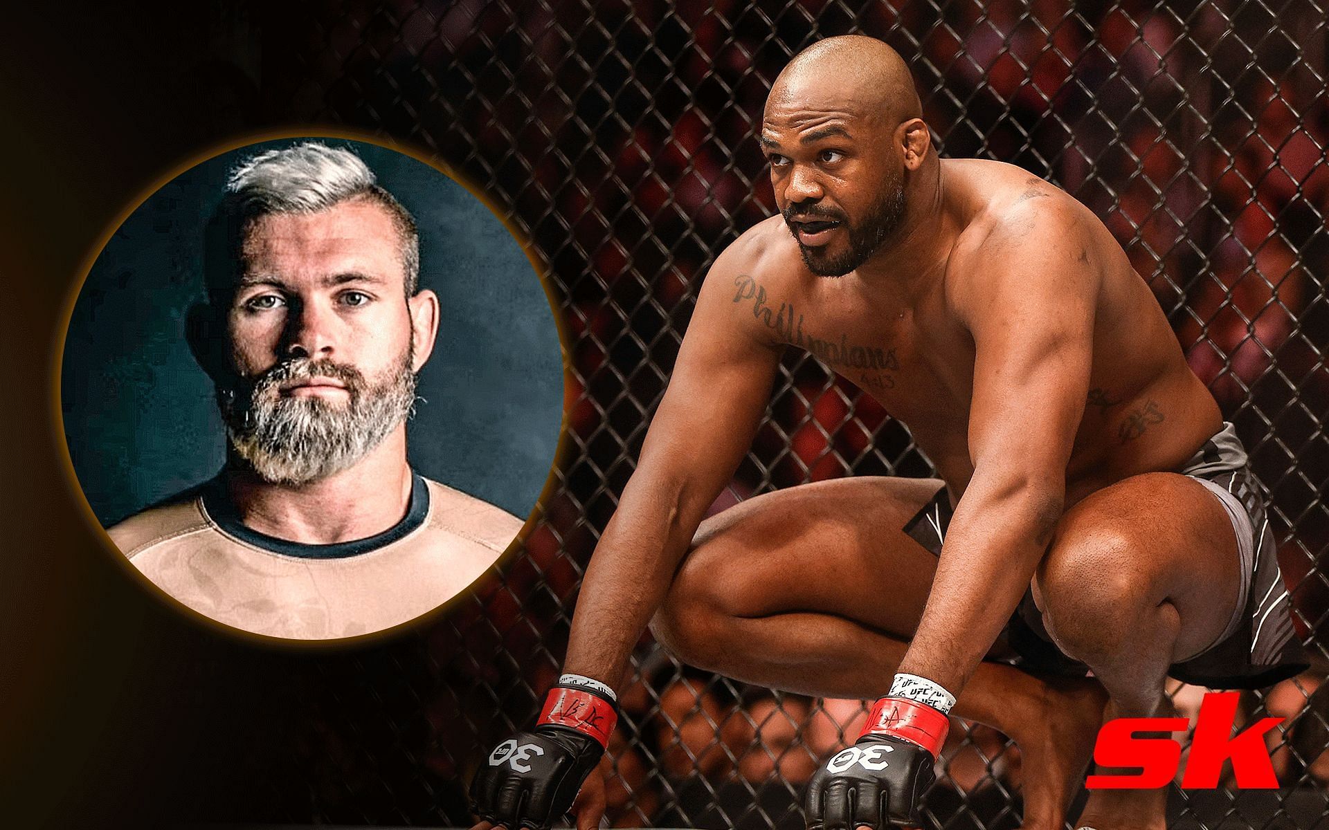 Gordon Ryan (Inset) and Jon Jones [Images via: @gordonlovesjiujitsu on Instagram]