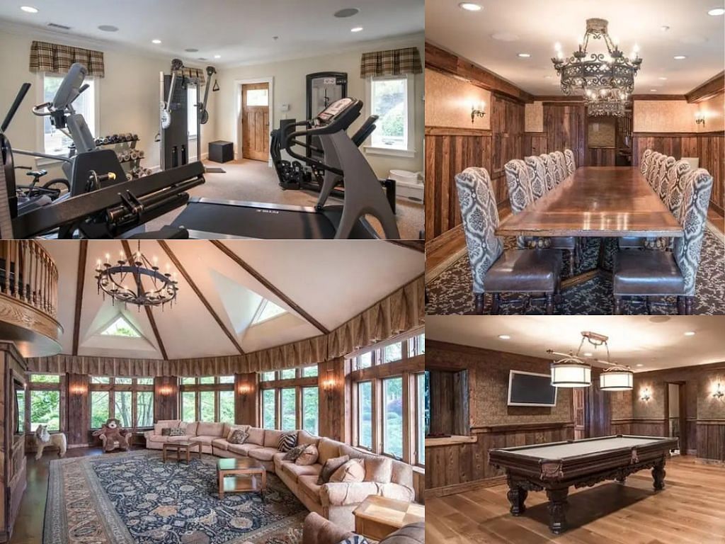 It also features a complete gym, a game room, tall ceilings, and a bigliving room - Via Clutch Points.