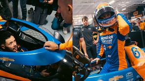 WATCH: Kyle Larson begins preparation for Indy 500 in 2024 at Indianapolis Motor Speedway