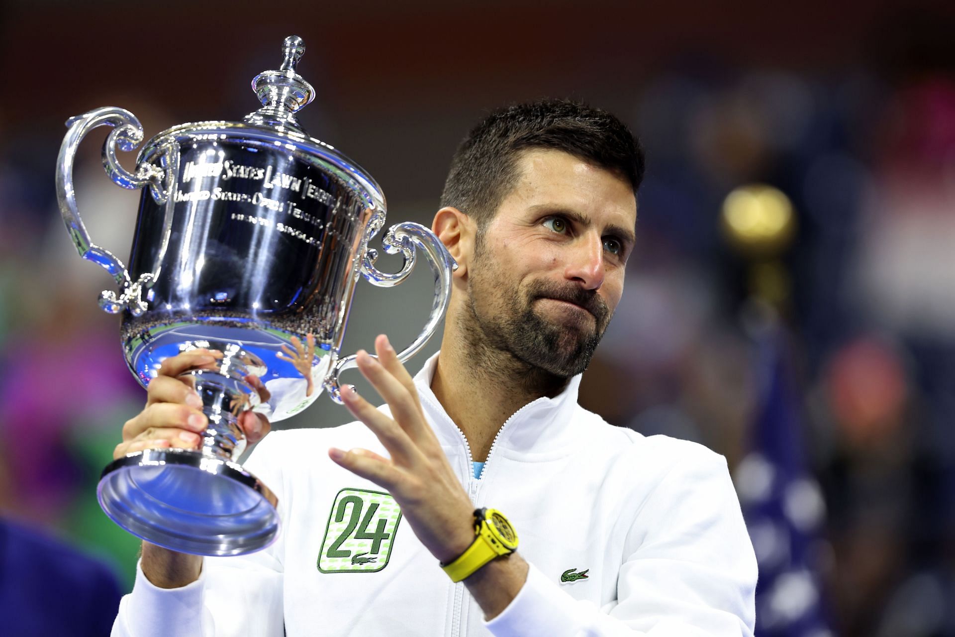 Novak Djokovic at the 2023 US Open.