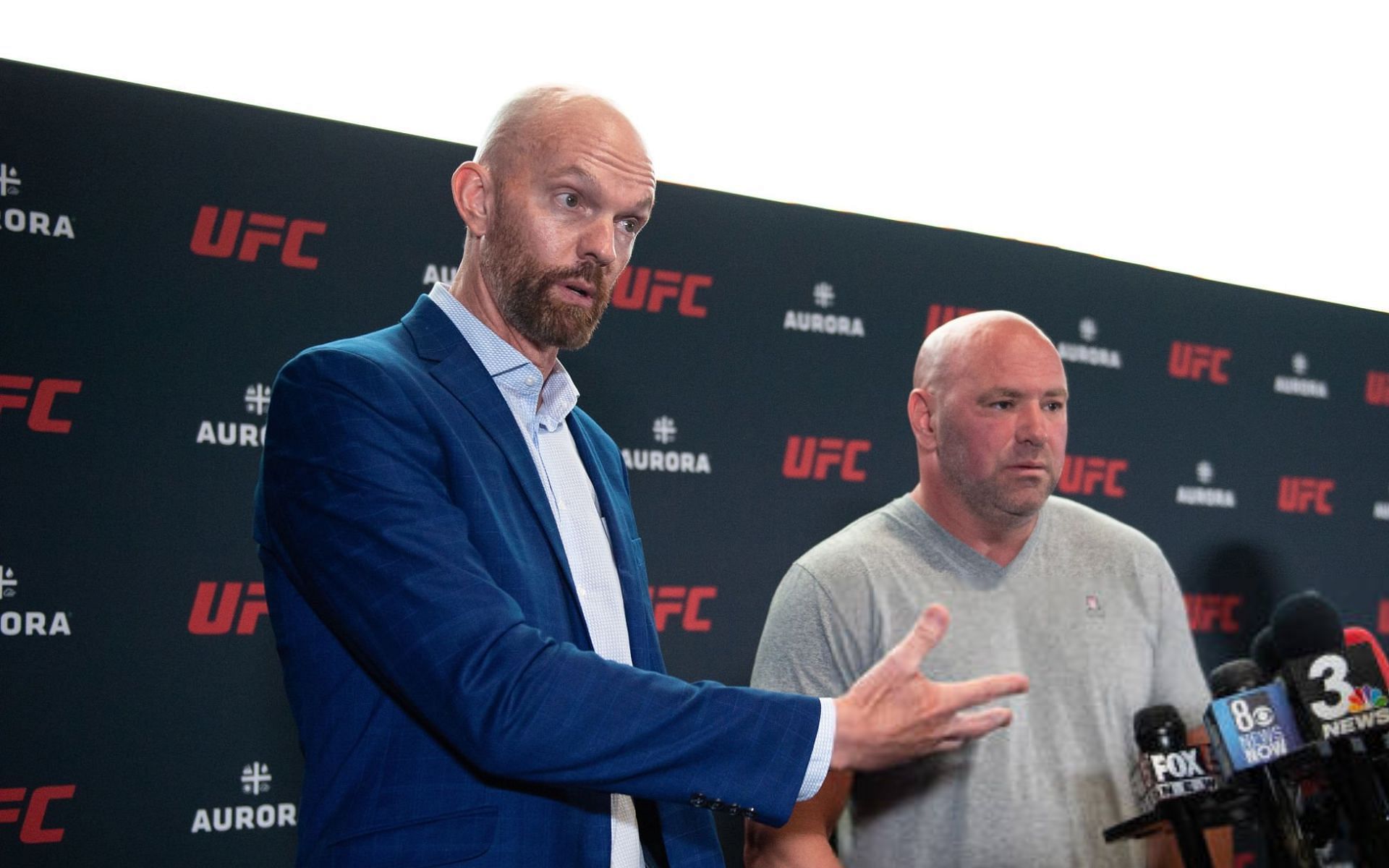 Jeff Novitzky (left) and Dana White (right) [Images Courtesy: @GettyImages]